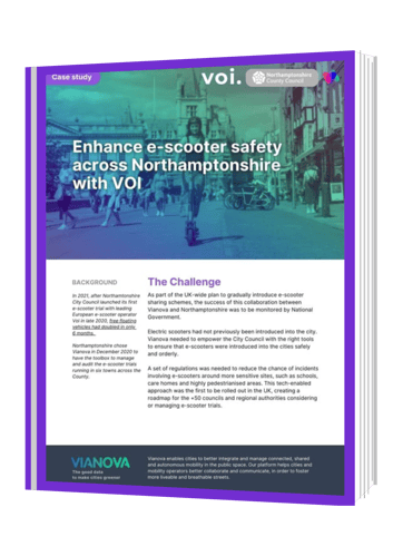 Enhance e-scooter safety across NorthamptonshireEnhance e-scooter safety across Northamptonshire